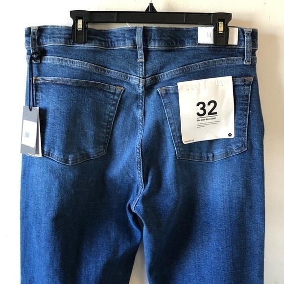 Re/Done Blue High Rise Loose Button Fly in Jetty Jeans 32 - Picture 13 of 15